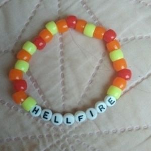 Homemade Hellfire Stranger Things Bracelet